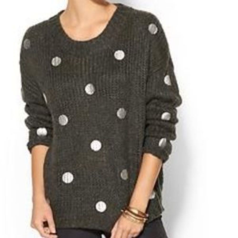 Anthropologie JOA Gray Wool Blend Sweater - size S